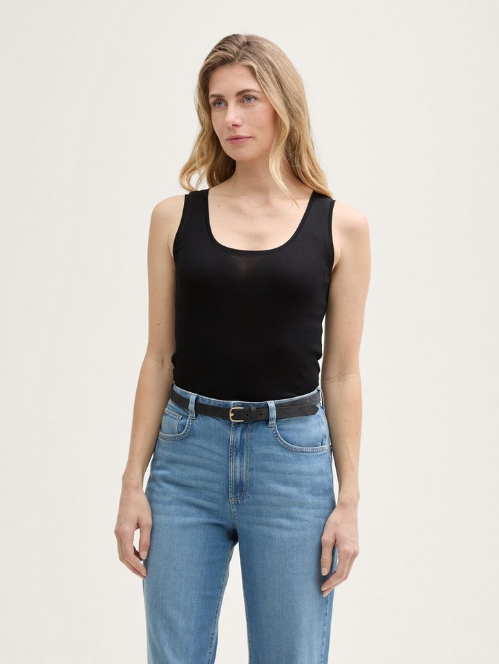 TOM TAILOR Trägertop Basic Top mit Rundhalsausschnitt von TOM TAILOR
