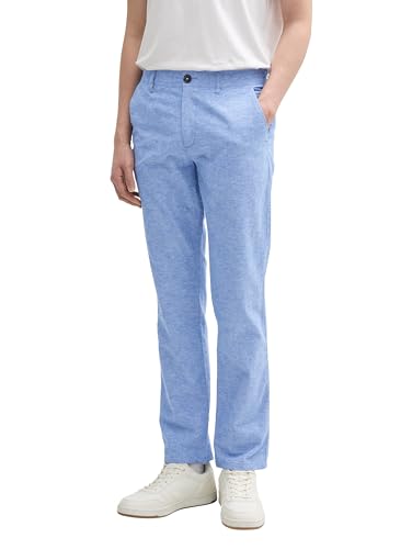 TOM TAILOR Ultralight Regular Fit Chino Hose, Sky Captain Blue, 34/32 von TOM TAILOR