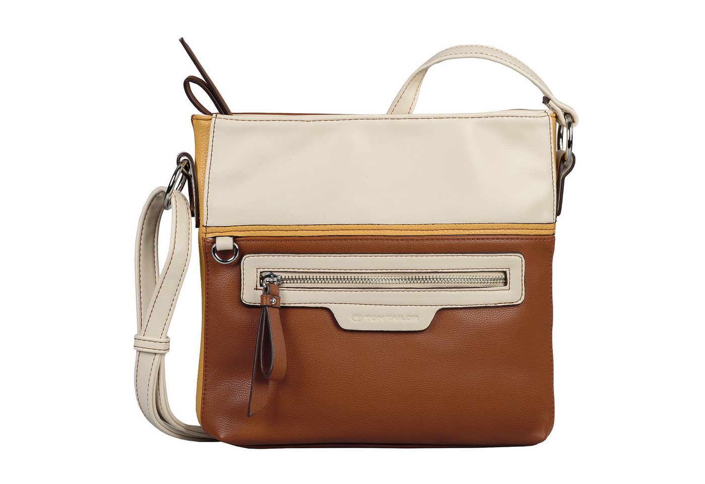 TOM TAILOR Umhängetasche Cross Bag Jule MIXED COGNAC von TOM TAILOR