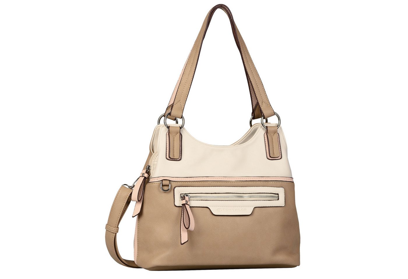 TOM TAILOR Umhängetasche Shopper Jule MIXED ROSE von TOM TAILOR