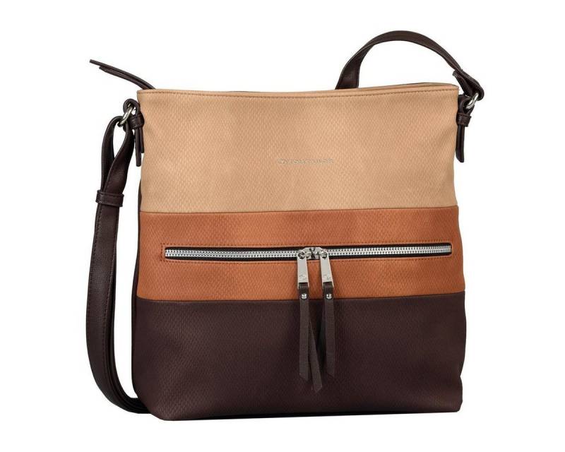 TOM TAILOR Umhängetasche TOM TAILOR Damen Ellen Snake Cross Bag L, MIXED BROWN von TOM TAILOR