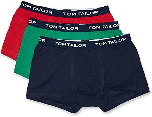 Tom Tailor Underwear Herren Hip Pants 3er Pack 70162-6061 Retroshorts, Blau (red-Navy-Green 2292), X-Large (Herstellergröße: XL/7) von TOM TAILOR