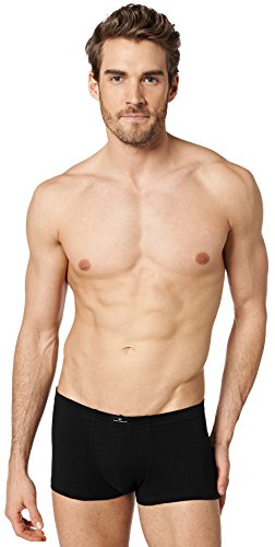 Tom Tailor Underwear Herren Hip Pants 3er Pack 8710-6061 Retroshorts, Schwarz (Black 9000), Medium (Herstellergröße: M/5) von TOM TAILOR