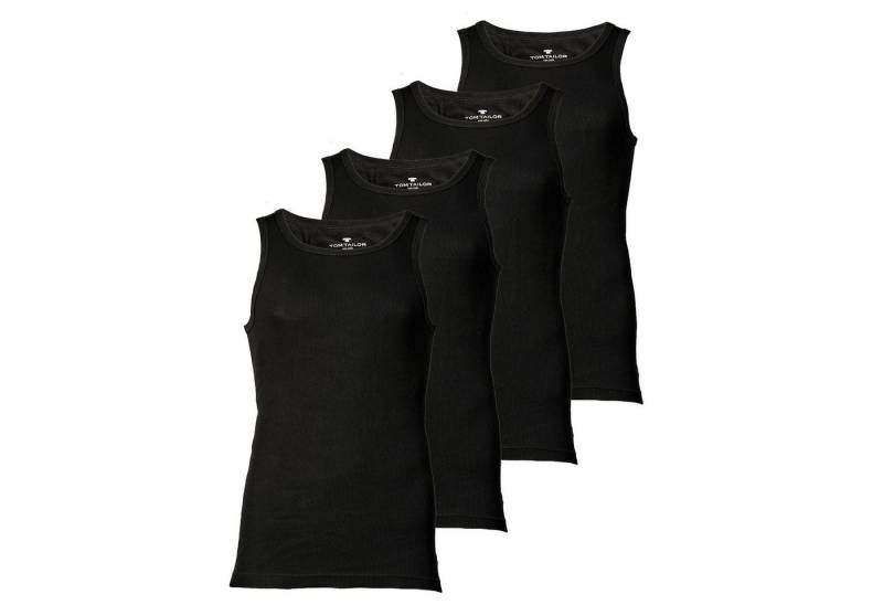 TOM TAILOR Unterhemd Herren Unterhemd 4er Pack Baumwolle (Packung, 4er Pack) von TOM TAILOR