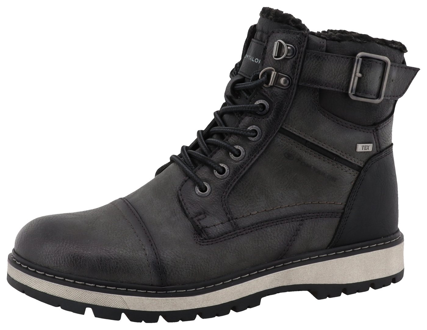 TOM TAILOR Winterboots, Outdoorschuh, Winterstiefel, Schnürboots mit TEX-Membran, Weite G von TOM TAILOR
