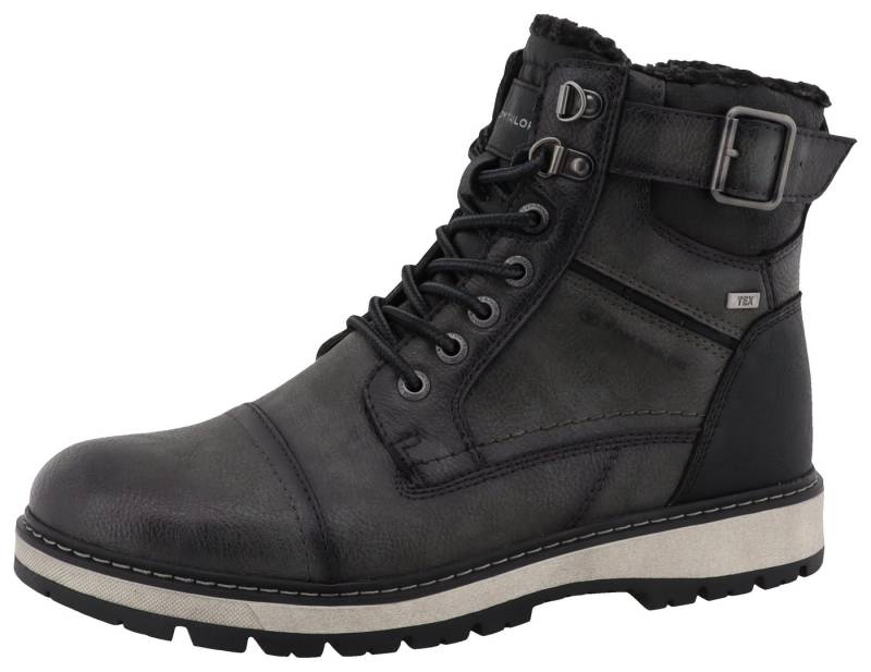 TOM TAILOR Winterboots, Outdoorschuh, Winterstiefel, Schnürboots mit TEX-Membran, Weite G von TOM TAILOR