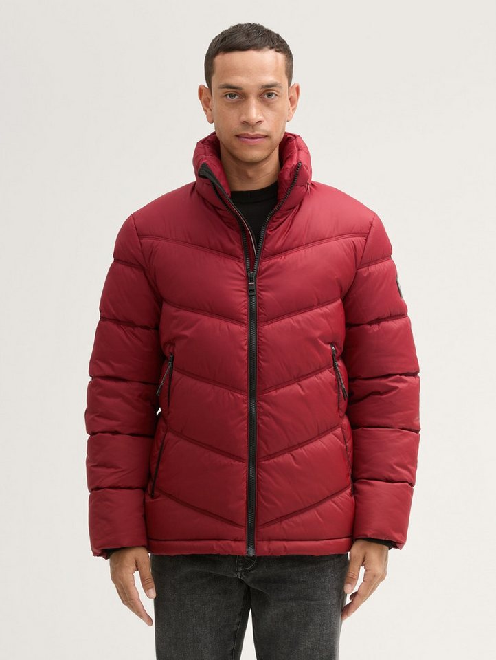 TOM TAILOR Winterjacke Pufferjacke mit verstaubarer Kapuze Pufferjacke mit verstaubarer Kapuze von TOM TAILOR