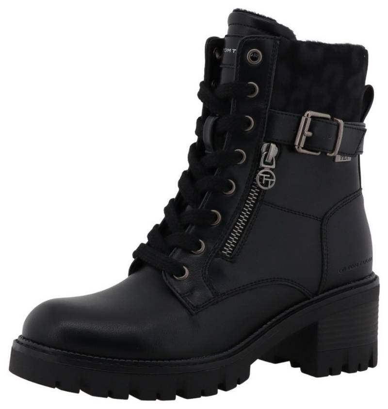 TOM TAILOR Winterstiefelette Workerboots, Plateaustiefelette mit Blockabsatz von TOM TAILOR