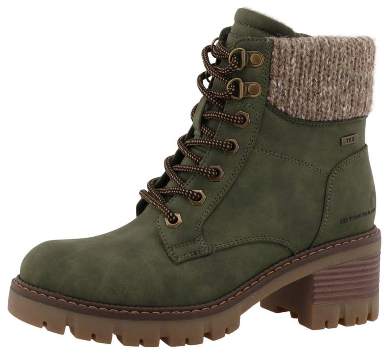 TOM TAILOR Winterstiefelette Workerboots, Stiefelette mit Blockabsatz von TOM TAILOR