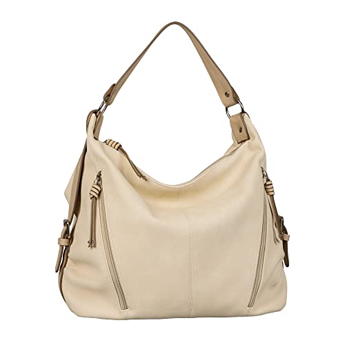 TOM TAILOR Caia Damen Hobo Bag Schultertasche Groß Weiß von TOM TAILOR