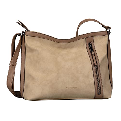 TOM TAILOR - Womenswear DEYA Damen Schultertasche one size, beige, 35x13x26 von TOM TAILOR