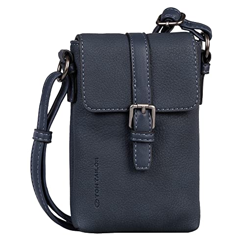 TOM TAILOR bags Becky Damen Handytasche Umhängetasche Mittelgroß Blau von TOM TAILOR