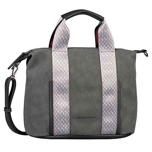 TOM TAILOR bags Cara Damen Bowling Bag Handtasche Mittelgroß Grau von TOM TAILOR