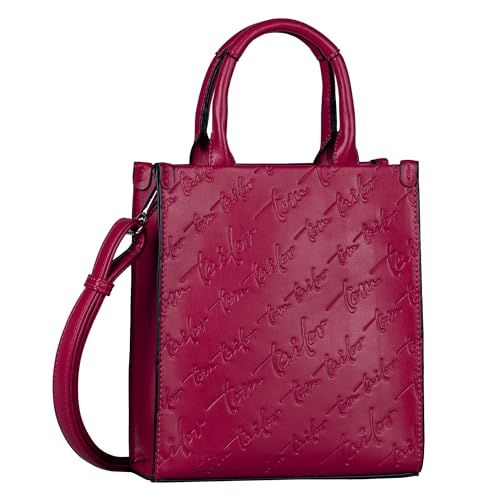 TOM TAILOR bags Denice Damen Shopper Umhängetasche Reißverschluss Klein Rot von TOM TAILOR