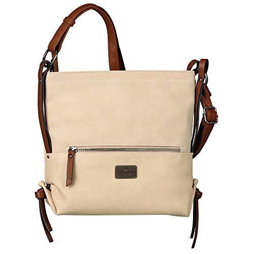 TOM TAILOR Elin Damen Umhängetasche Crossbody Bag Mittelgroß Weiß von TOM TAILOR