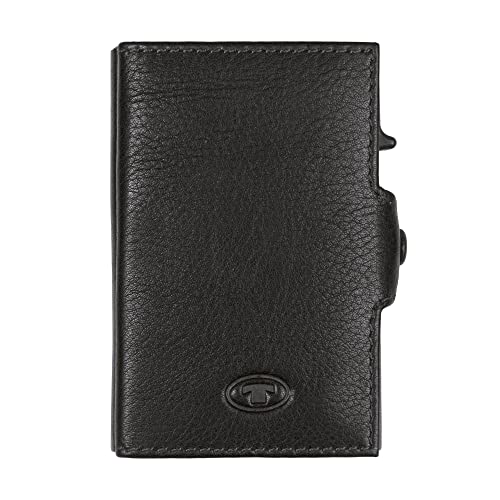 TOM TAILOR bags Jemy Damen Kreditkartenetui Card Slider Leder Mittelgroß Schwarz von TOM TAILOR
