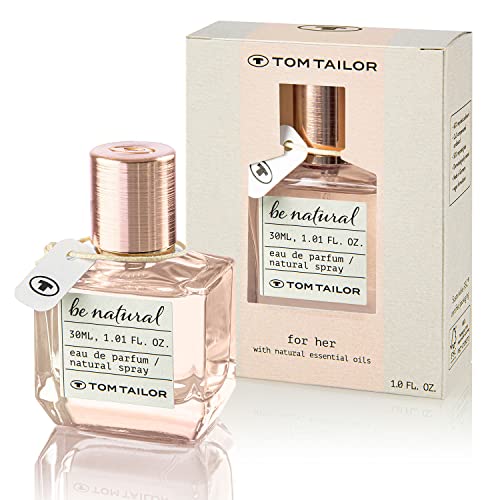 Tom Tailor Parfüm Damen be natural for her 30ml I sinnliches Eau de Parfum Damen für jedes Alter I Parfum Damen I elegante Kombination aus Pfirsich, Vanille & Sandelholz I floral, fruchtig & holzig von TOM TAILOR