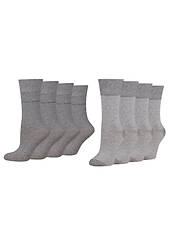 TOM TAILOR women socks 8er stripe grey 39-42 von TOM TAILOR