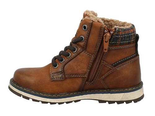 TOM TAILOR Jungen 2171201 Halblange Stiefel, Cognac, 31 EU von TOM TAILOR