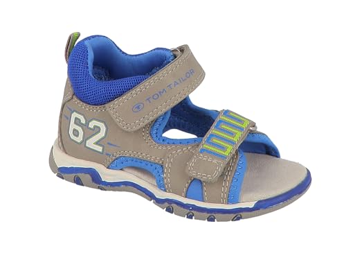 Tom Tailor 5373801 Sandale, Grey-royal, 23 EU von TOM TAILOR