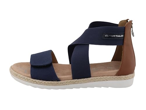 Tom Tailor 7470090003 Sandale, Navy, 39 EU von TOM TAILOR