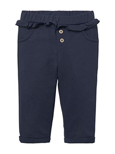 Tom Tailor Baby-Mädchen Jogginghose Hose, Black iris|Blue, 62 von TOM TAILOR