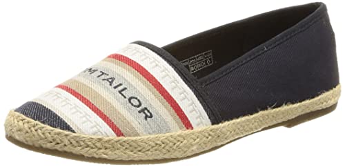 Tom Tailor Damen 3292002 Slipper, Navy-red, 36 EU von TOM TAILOR