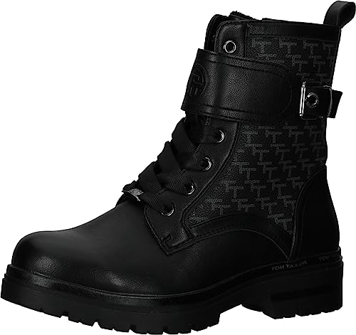 Tom Tailor Damen 4290050020 Mode-Stiefel, Black, 39 EU von TOM TAILOR