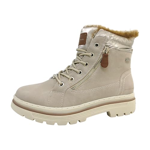 Tom Tailor Damen 4290060004 Schneestiefel, Cream, 39 EU von TOM TAILOR