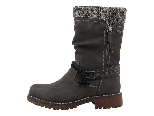 Tom Tailor Damen 4290220007 Mode-Stiefel, Coal, 41 EU von TOM TAILOR