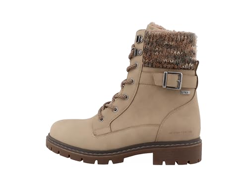 Tom Tailor Damen 4290830019 Stiefelette, dkcream, 40 EU von TOM TAILOR
