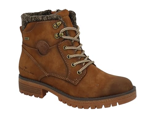 Tom Tailor Damen 4291006 Halblange Stiefel, Sand, 40 EU von TOM TAILOR