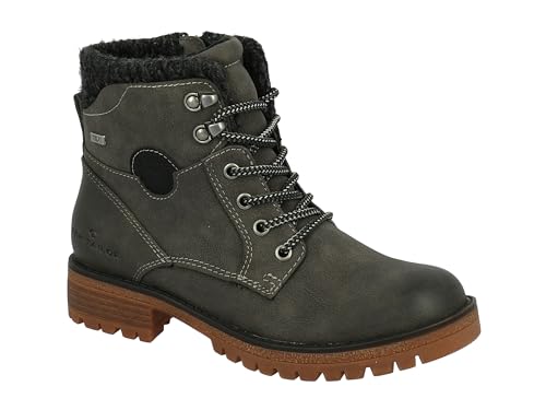 Tom Tailor Damen 4291008 Halblange Stiefel, Coal, 40 EU von TOM TAILOR