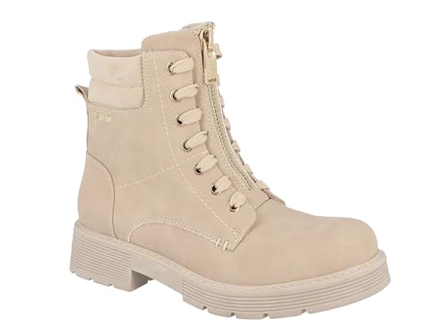 Tom Tailor Damen 4293509 Stiefelette, Cream, 36 EU von TOM TAILOR