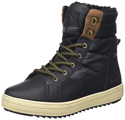 Tom Tailor Damen 4294703 Halblange Stiefel, Black, 37 EU von TOM TAILOR