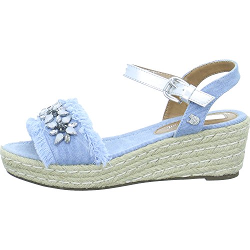 Tom Tailor Damen 4895807 Riemchensandalen, Blau (LtBlue) von TOM TAILOR