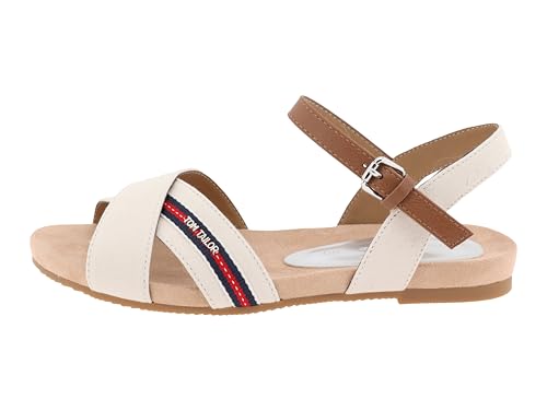 Tom Tailor Damen 5390220018 Sandale, Offwhite, 38 EU von TOM TAILOR