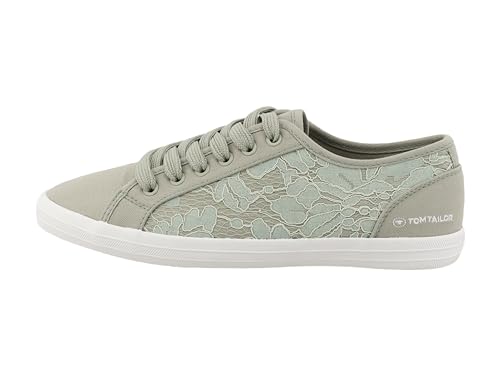 Tom Tailor Damen 5390240013 Sneaker, sage, 42 EU von TOM TAILOR