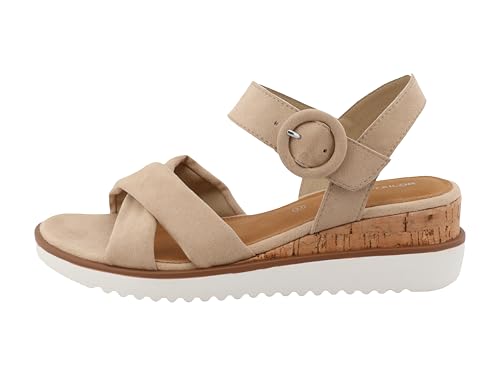 Tom Tailor Damen 5390290011 Keilsandale, Sand, 38 EU von TOM TAILOR