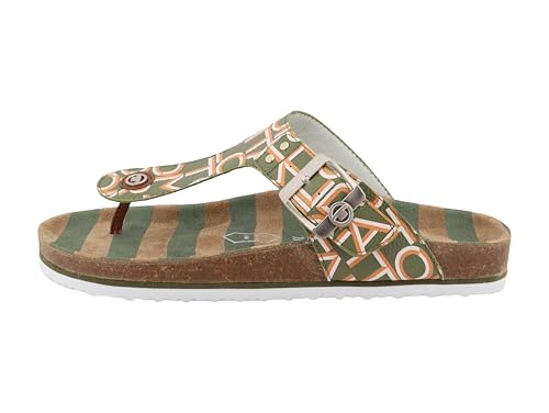Tom Tailor Damen 5390340007 Flache Sandale, green, 39 EU Tom Tailor Damen 5390340007 Flache Sandale, green, 39 EU von TOM TAILOR
