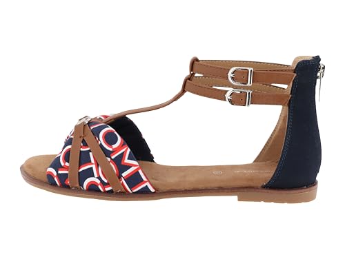 Tom Tailor Damen 5390390019 Flache Sandale, Navy, 39 EU von TOM TAILOR