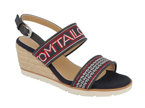 Tom Tailor Damen 5390406 Keilsandale, Navy, 38 EU von TOM TAILOR