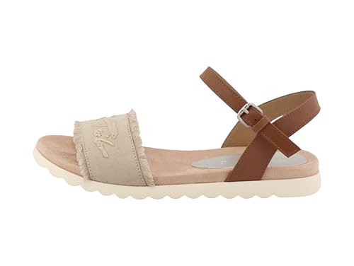 Tom Tailor Damen 5390490015 Sandale, Sand, 36 EU von TOM TAILOR