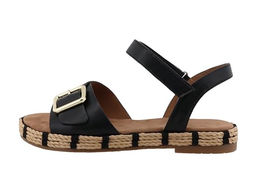 Tom Tailor Damen 5390850020 Sandale, Black, 42 EU von TOM TAILOR