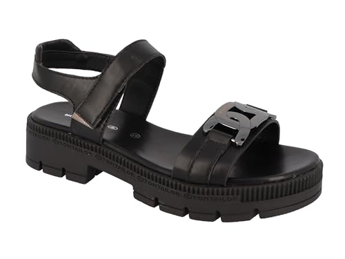 Tom Tailor Damen 5399603 Sandale, Black, 42 EU von TOM TAILOR