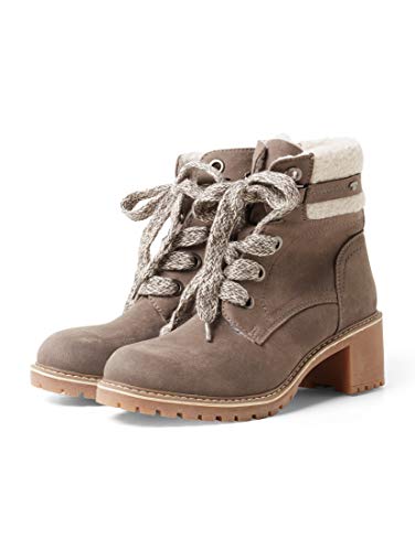 Tom Tailor Damen 5890904 Stiefeletten, Grau (Lava 01754) von TOM TAILOR