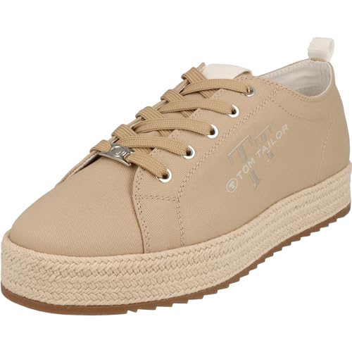 Tom Tailor Damen 7490050003 Sneaker, beige, 42 EU von TOM TAILOR