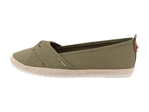 Tom Tailor Damen 7490090004 Flacher Slipper, Green, 36 EU von TOM TAILOR