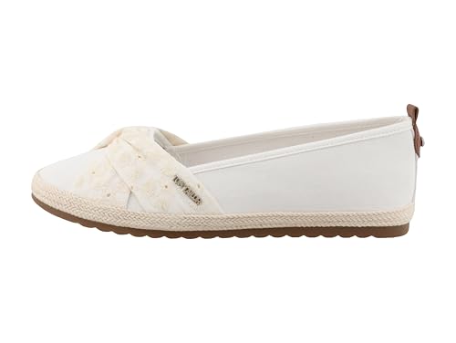 Tom Tailor Damen 7490090011 Flacher Slipper, Offwhite, 40 EU von TOM TAILOR
