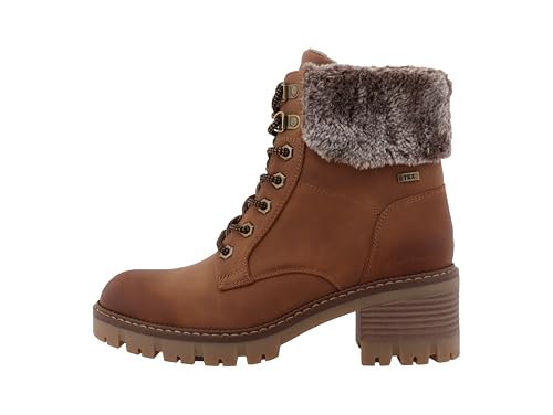 Tom Tailor Damen 8490130003 Mode-Stiefel, Cognac, 39 EU von TOM TAILOR